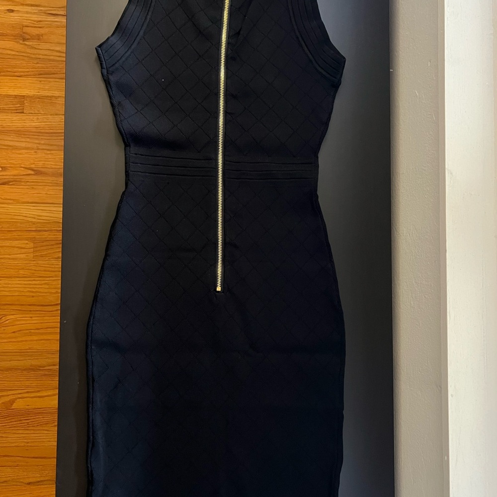 Elegant Gold One-Shoulder Mini Dress - Picture 7 of 15